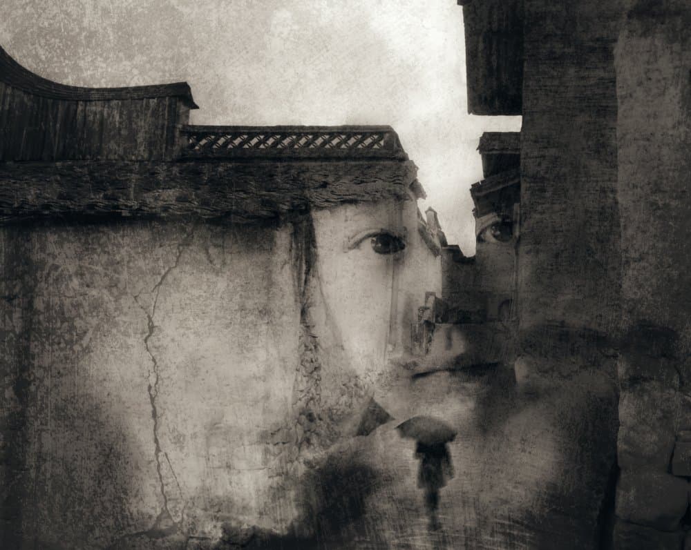 Surreal City Faces by Biao Huang — canvas wall art