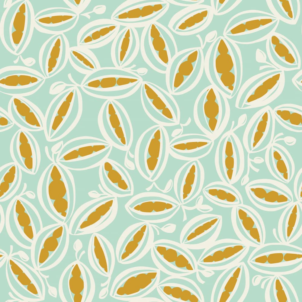 Organic Pod Pattern by Annick — canvas wall art