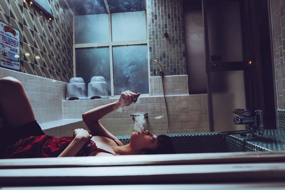 Smoky Bathtub Relaxation by Takaaki Ishikura — canvas wall art