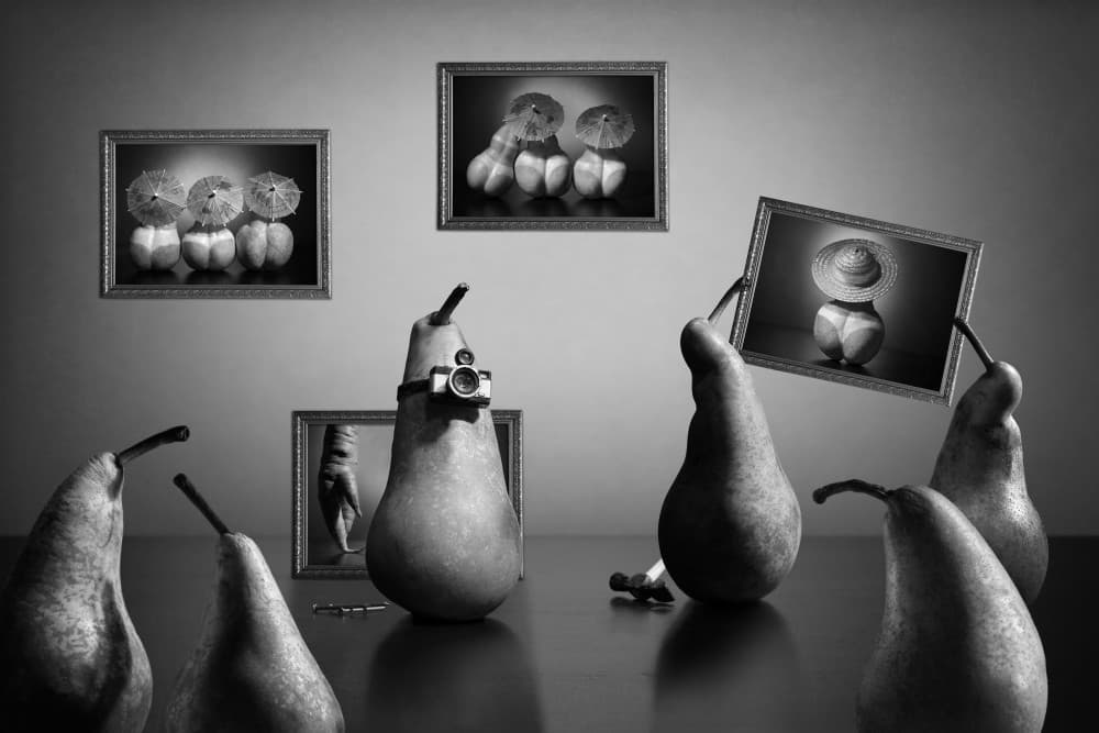 Pear Photography Exhibit by Victoria Glinka — canvas wall art