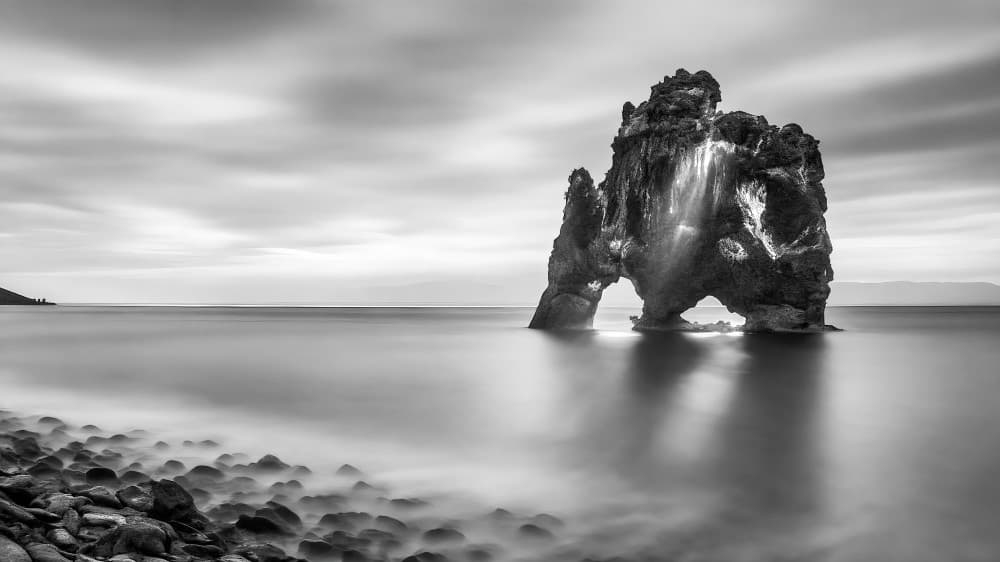 Dramatic Sea Stack by X-FlyingKN — canvas wall art