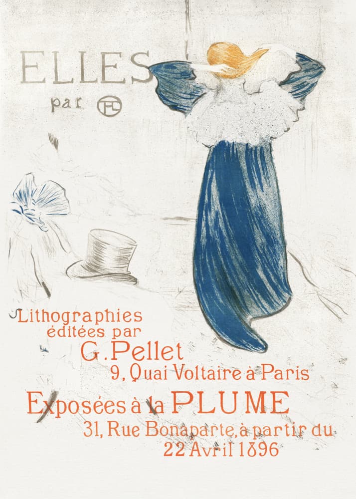 Frontispiece (1896) by TOULOUSE LAUTREC — canvas wall art