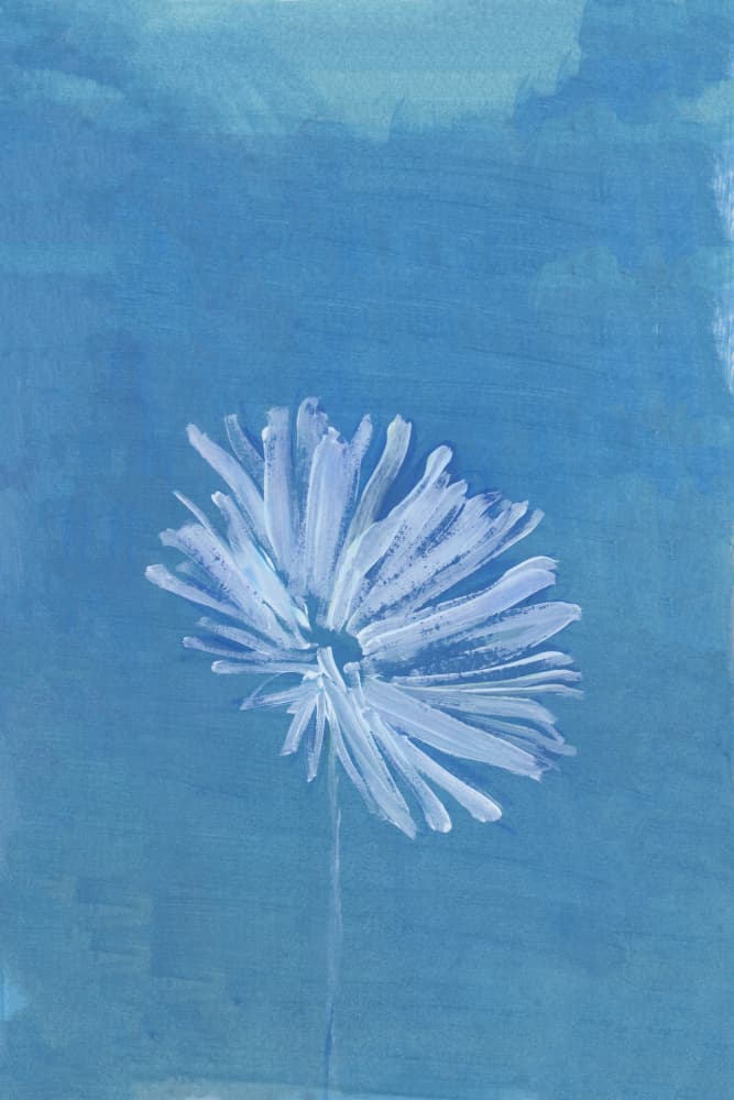Serene Blue Bloom by cartissi — canvas wall art