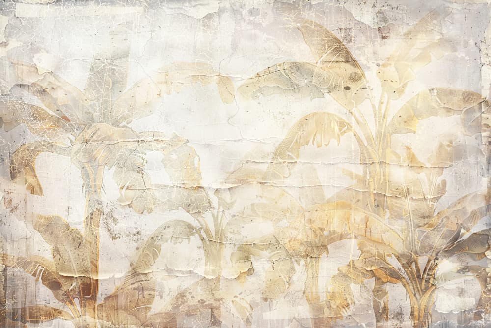 Vintage Tropical Banana Palms by Rafal Kulik — canvas wall art