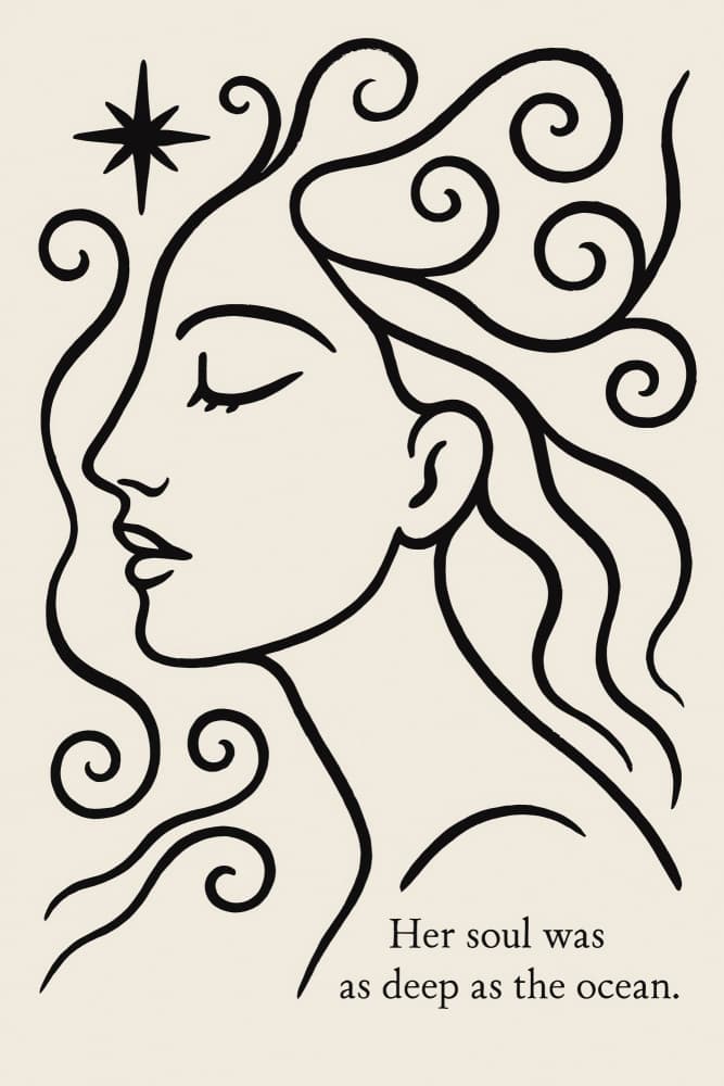 Her soul was as deep by Treechild — canvas wall art