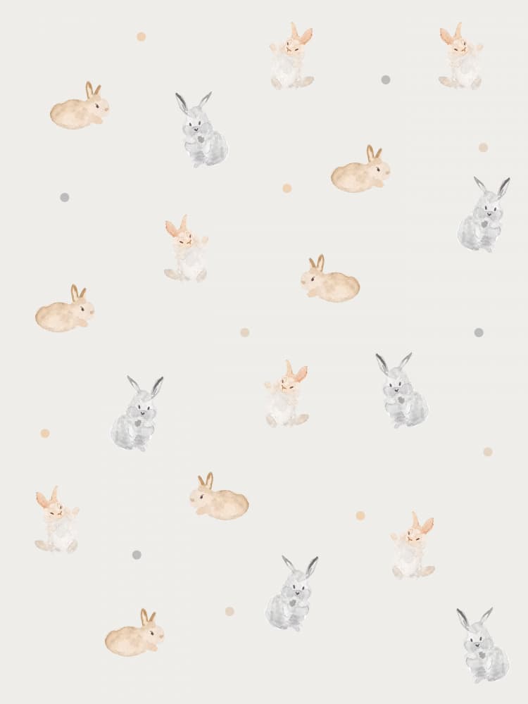 Sweet Little Bunnies by Elizabeth C — canvas wall art
