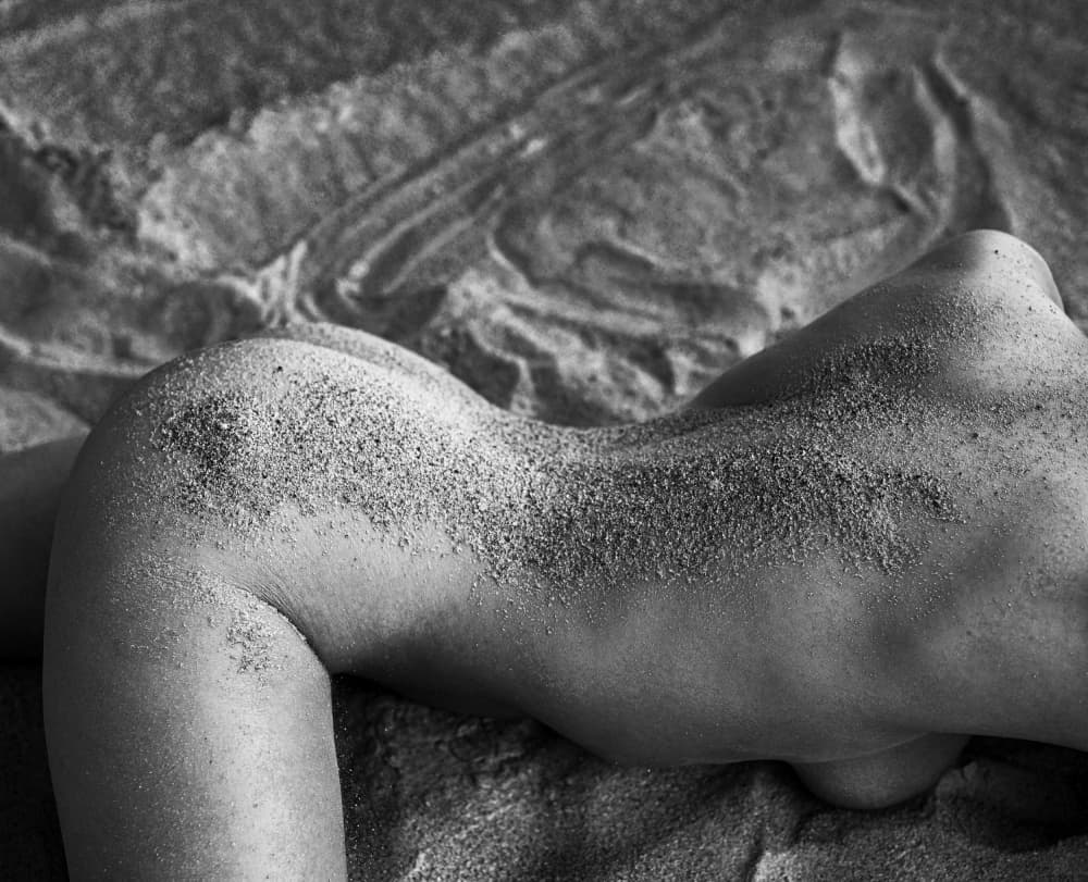 Sandy Beach Curves by Raul Ghiman — canvas wall art