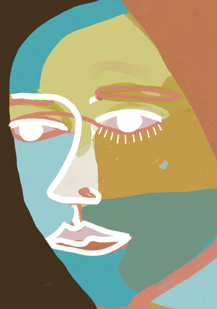Modern Abstract Woman by Sharyn Bursic — canvas wall art