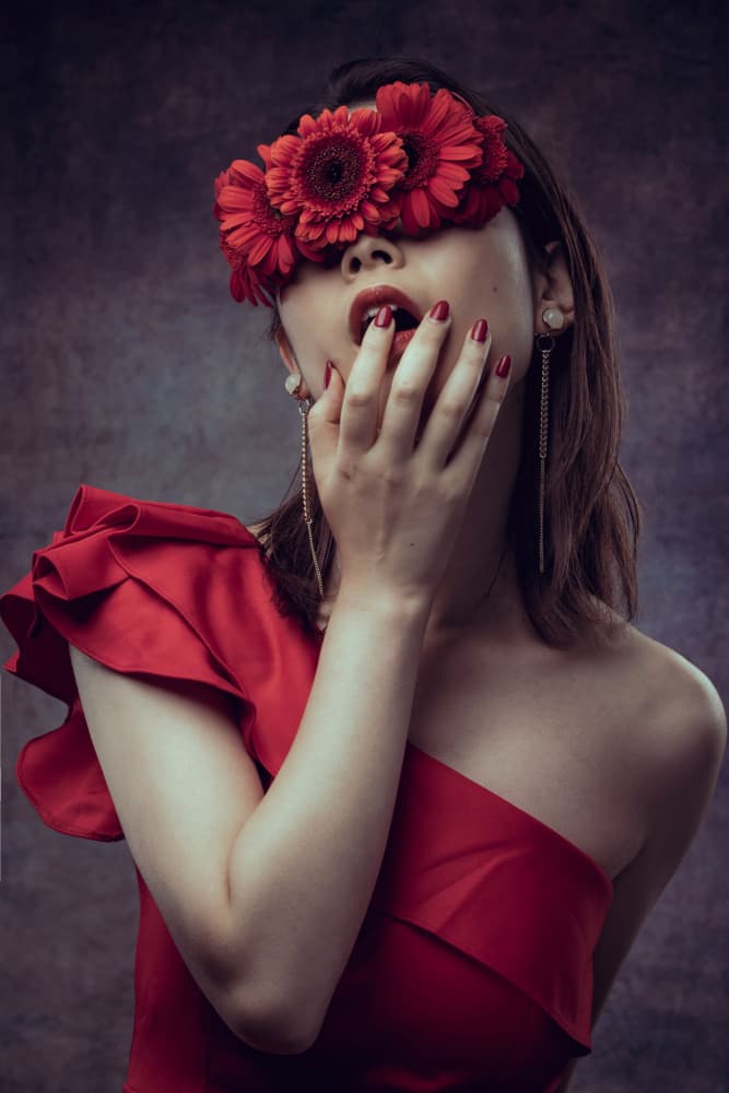 Red Flowers Mystery by Suguru Sumimoto — canvas wall art