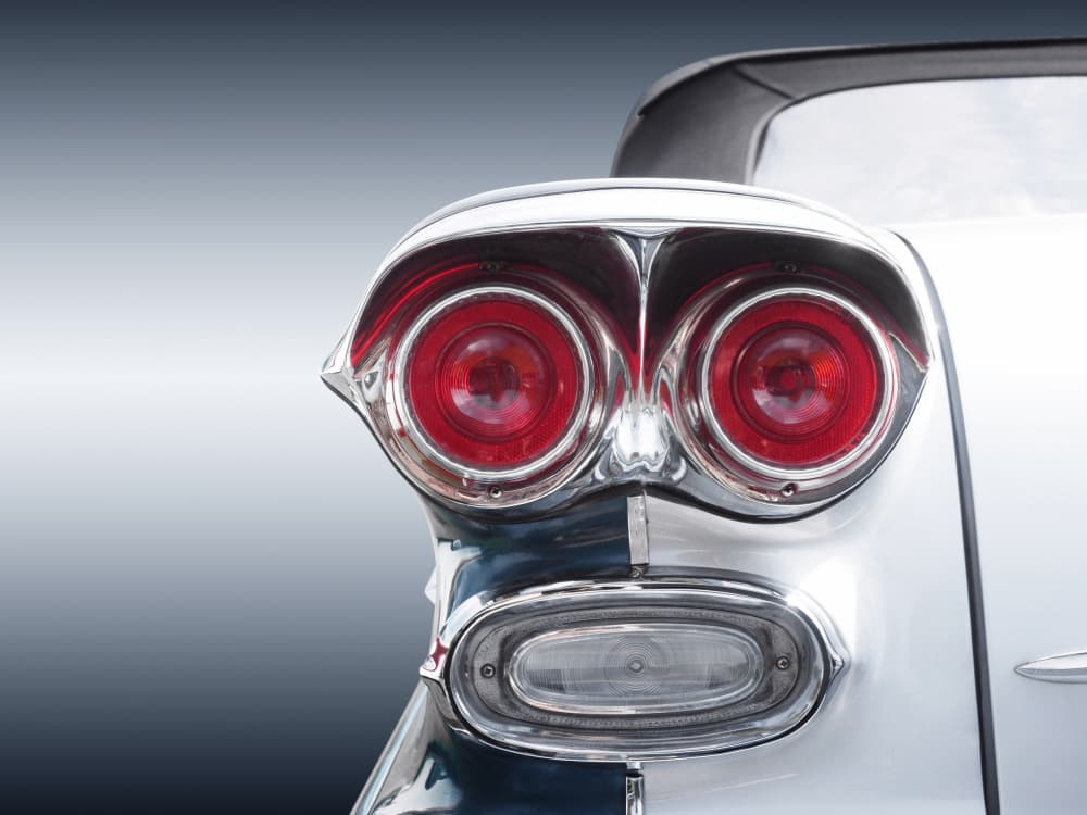 Finned Car Taillights by Beate Gube — canvas wall art