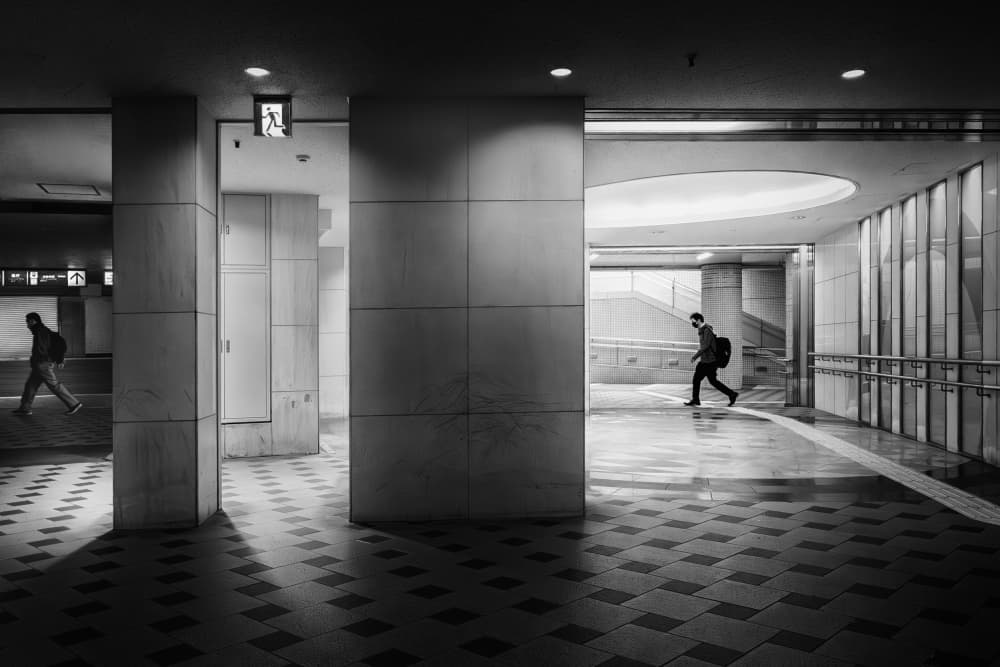 Urban Passage Walk by Haruyo Sakamoto — canvas wall art