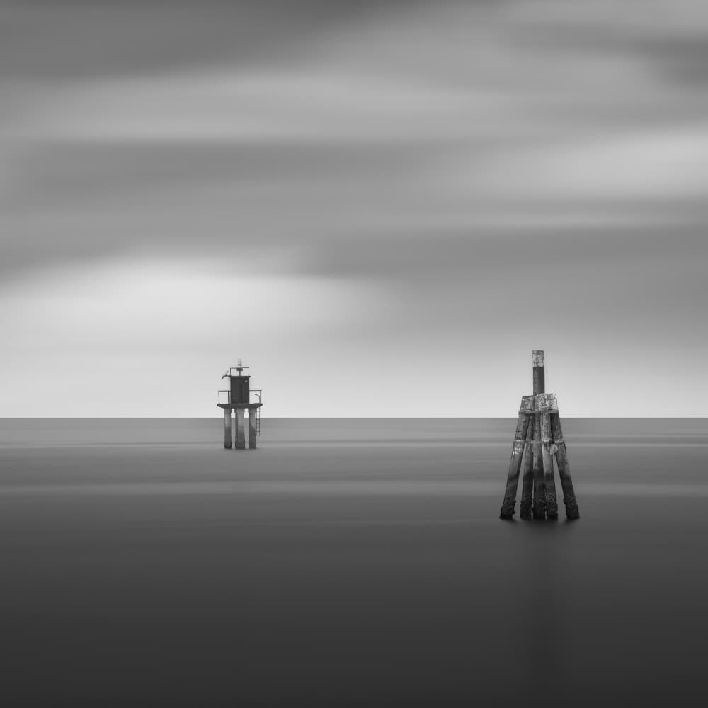 Minimalist Sea Beacons by Thomas de Franzoni — canvas wall art