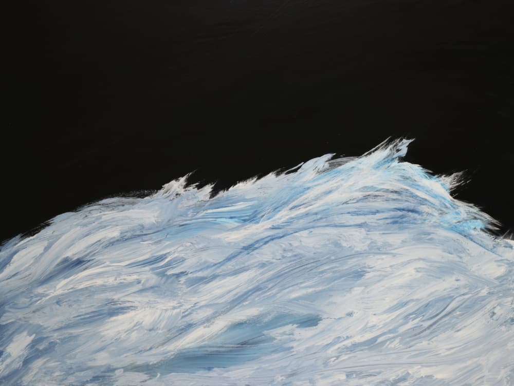Crashing Dark Waves by RodMacIver — canvas wall art