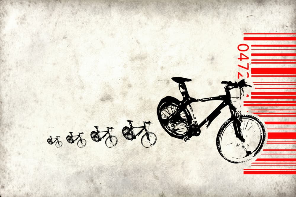 Bicycle Evolution by Rafal Kulik — canvas wall art