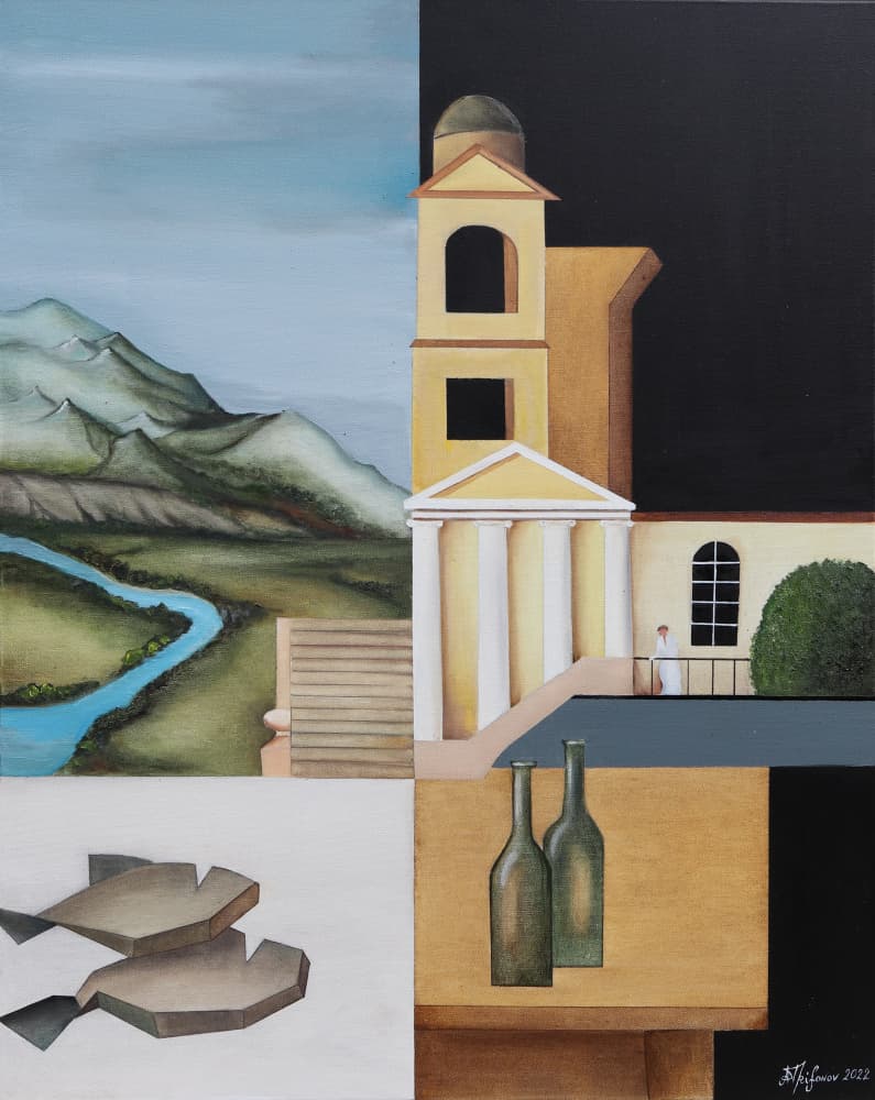 Surreal Divided Composition by Alexander Trifonov — canvas wall art