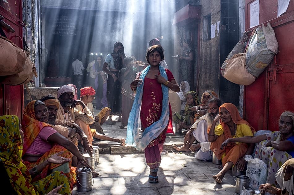 Indian Street Sunrays by Prateek Dubey — canvas wall art