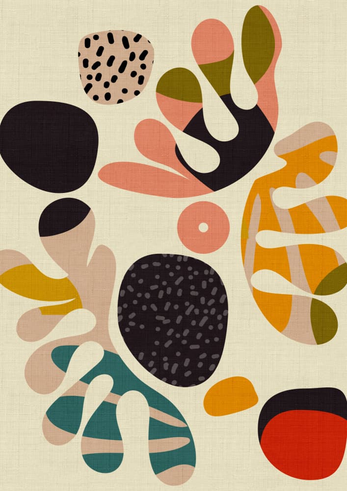 Mid Century Cut Outs2 by Ana Rut Bre — canvas wall art
