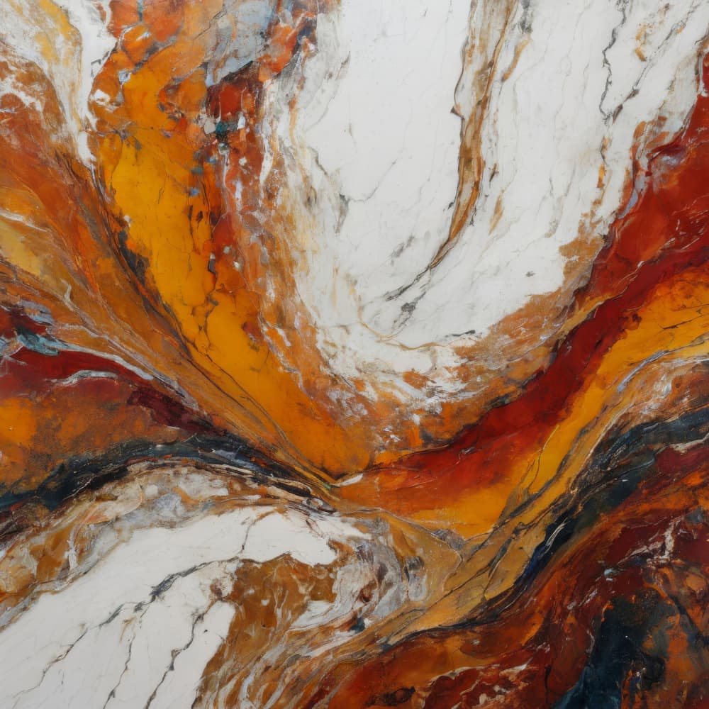 Molten Marble Flow by Alpenglow Workshop — canvas wall art