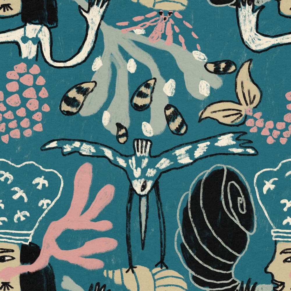 Whimsical Underwater Fantasy by Raipa Studio — canvas wall art