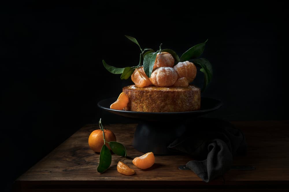 Rustic Tangerine Cake by Diana Popescu — canvas wall art