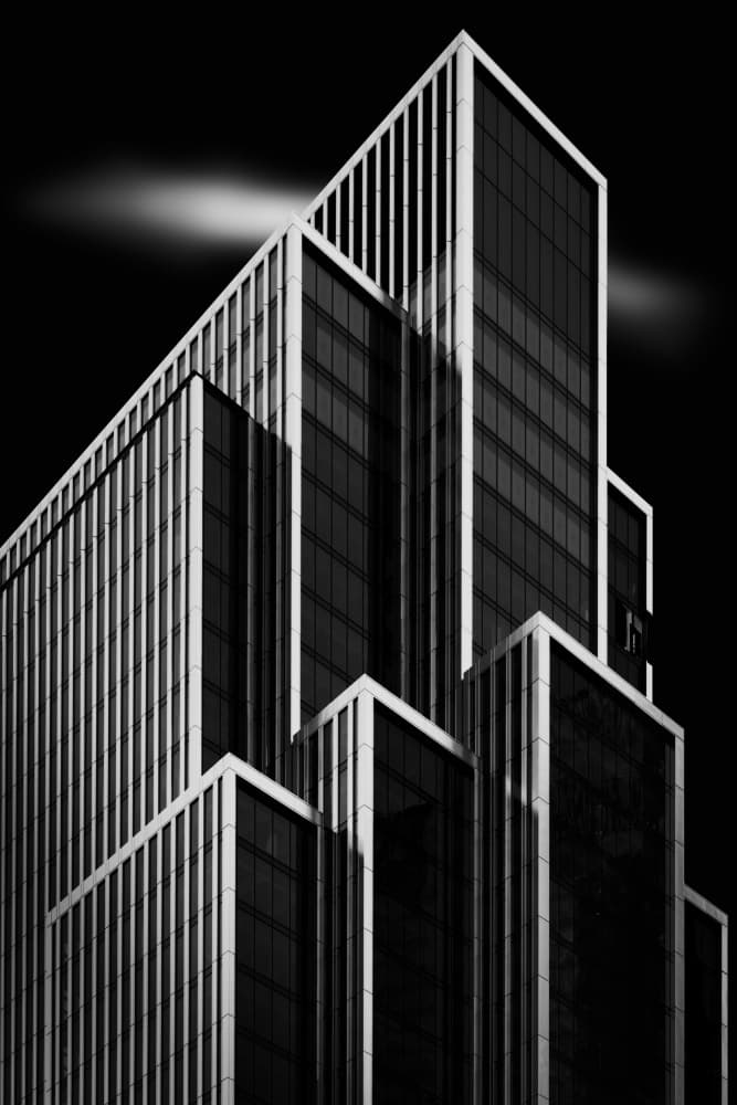 Modern Lines Skyscraper by Luigi Greco — canvas wall art