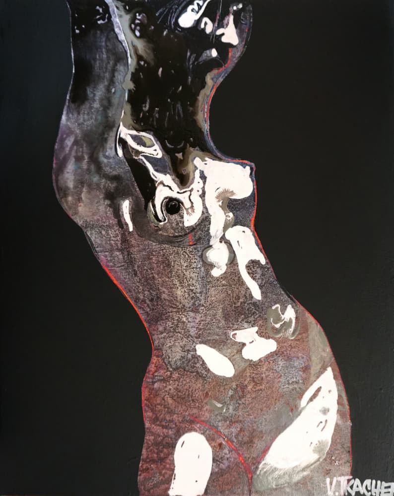 Fluid Abstract Form by Victor Tkachenko — canvas wall art