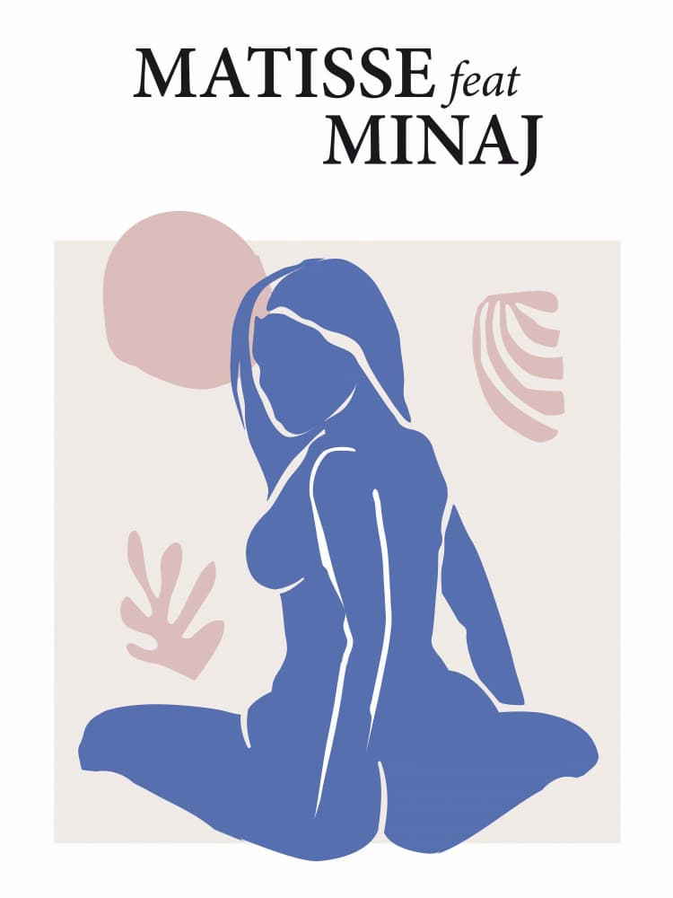 Matisse Feat Minaj by Dikhotomy — canvas wall art