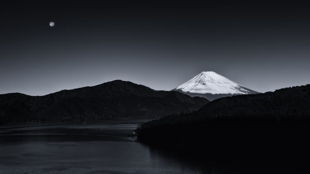 Mount Fuji Moonlight by Masayuki Nozaki — canvas wall art
