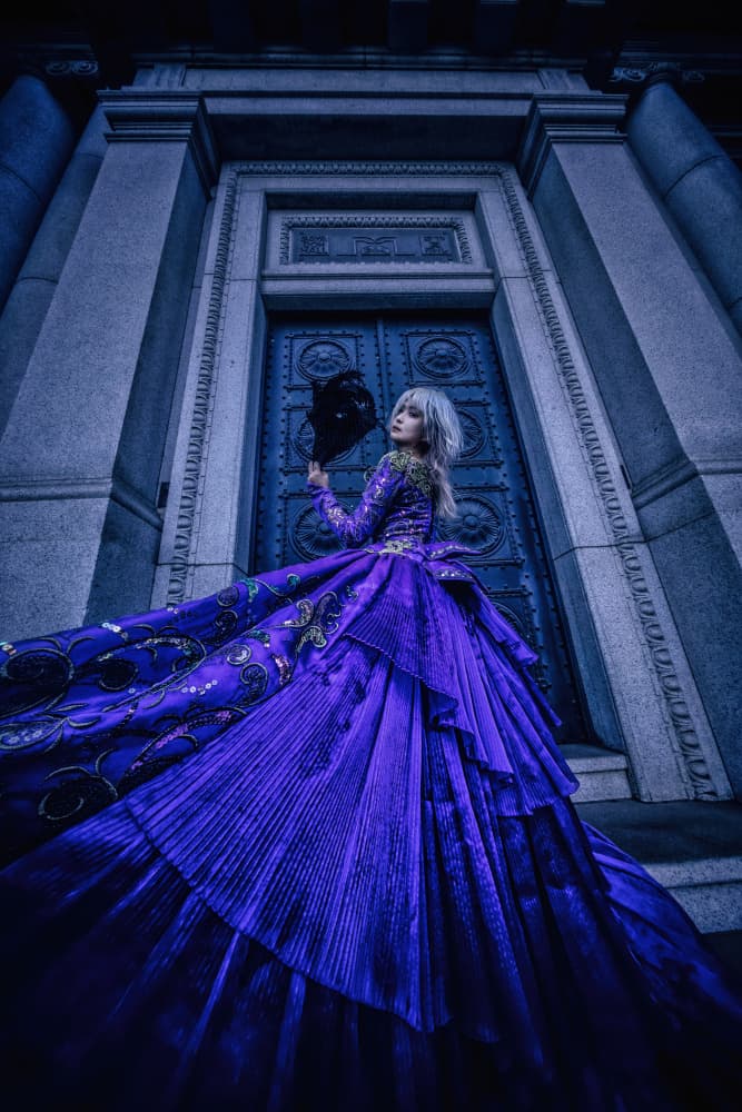 Purple Gown Grand Entrance by KOIKI — canvas wall art