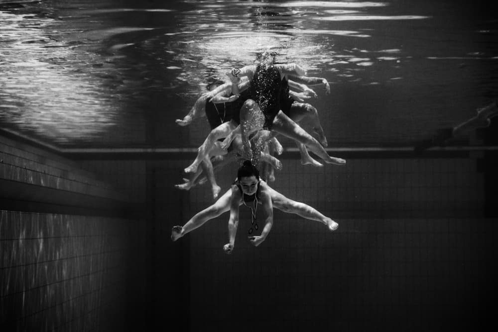 Dreamlike Aquatic Ballet by Małgorzata Masarz — canvas wall art