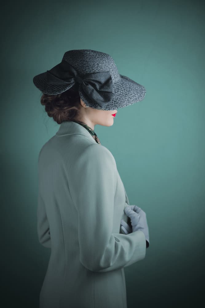 Elegant Woman's Hat by Ildiko Neer — canvas wall art