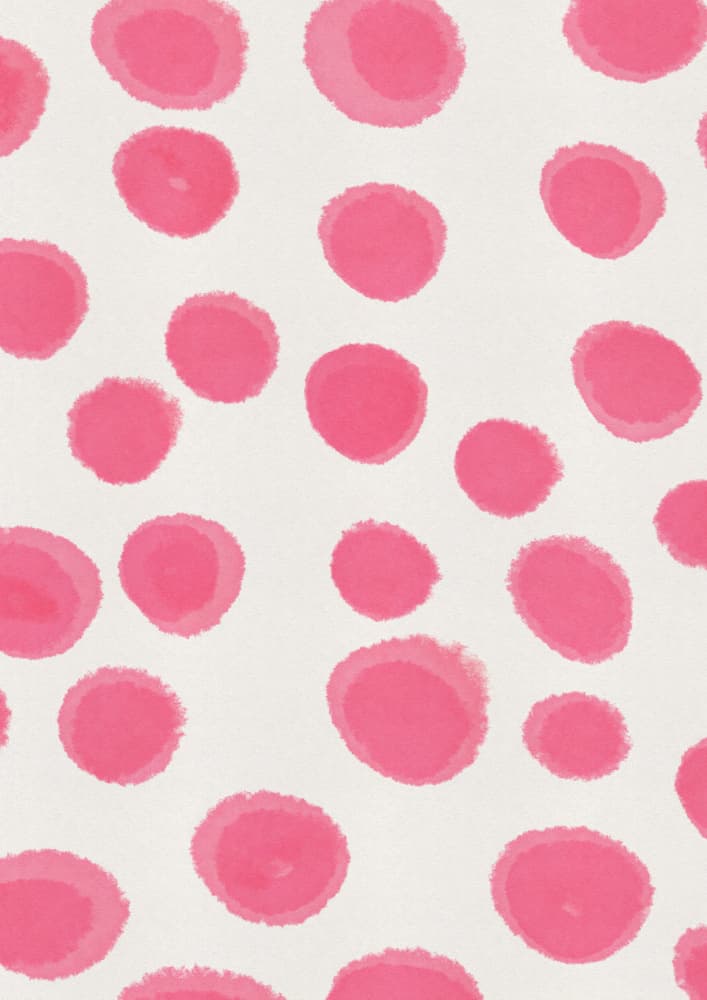 Playful Pink Dots Pattern by Nicholas — canvas wall art
