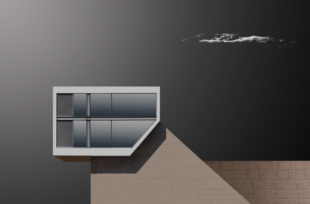 Modern Geometric Structure by Rolf Endermann — canvas wall art