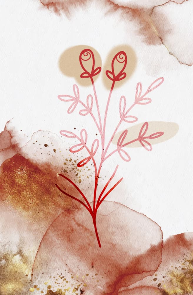 Blush Abstract Bloom by Fadil Roze — canvas wall art