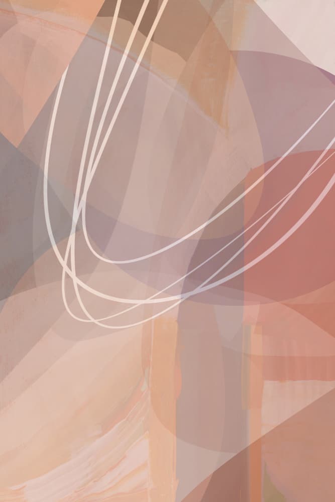 Soft Blush Abstract by cartissi — canvas wall art