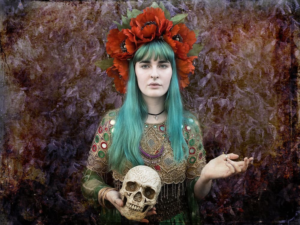 Poppy Crown Oracle by kenp — canvas wall art