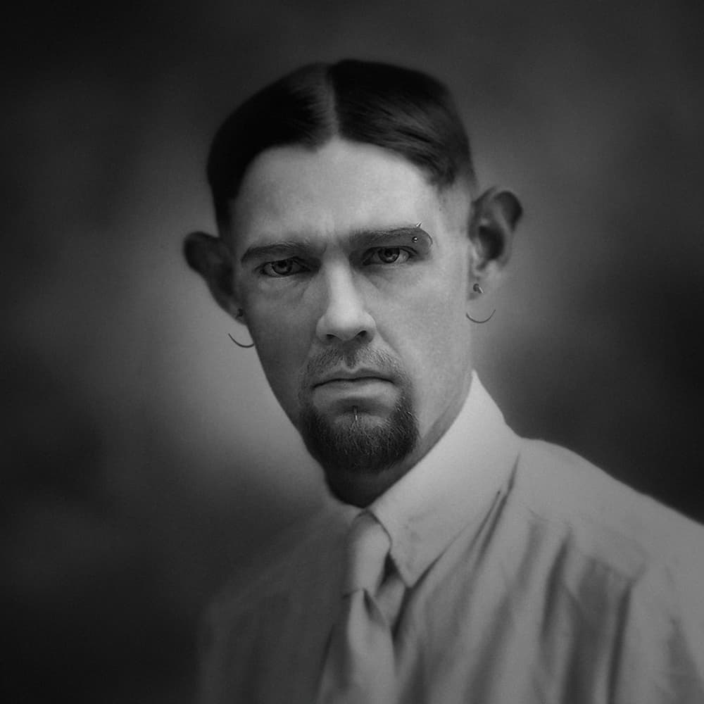 Intense Man Portrait by Holger Droste — canvas wall art