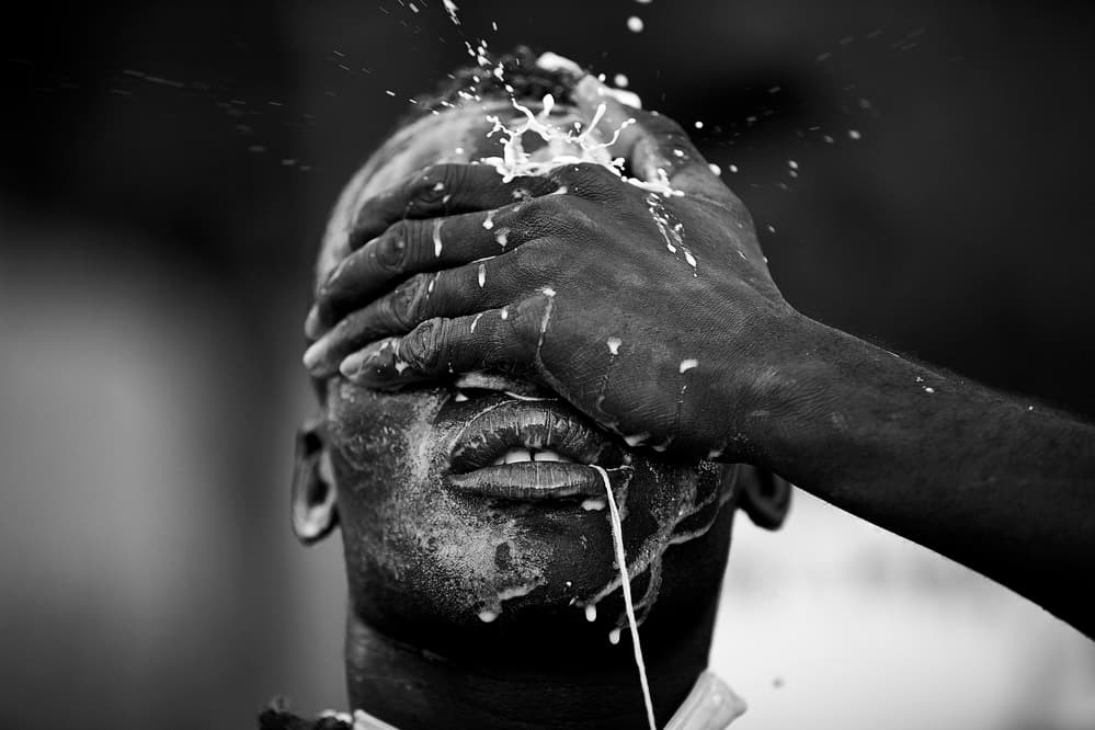 Milk Splash Ritual by Luís Godinho — canvas wall art
