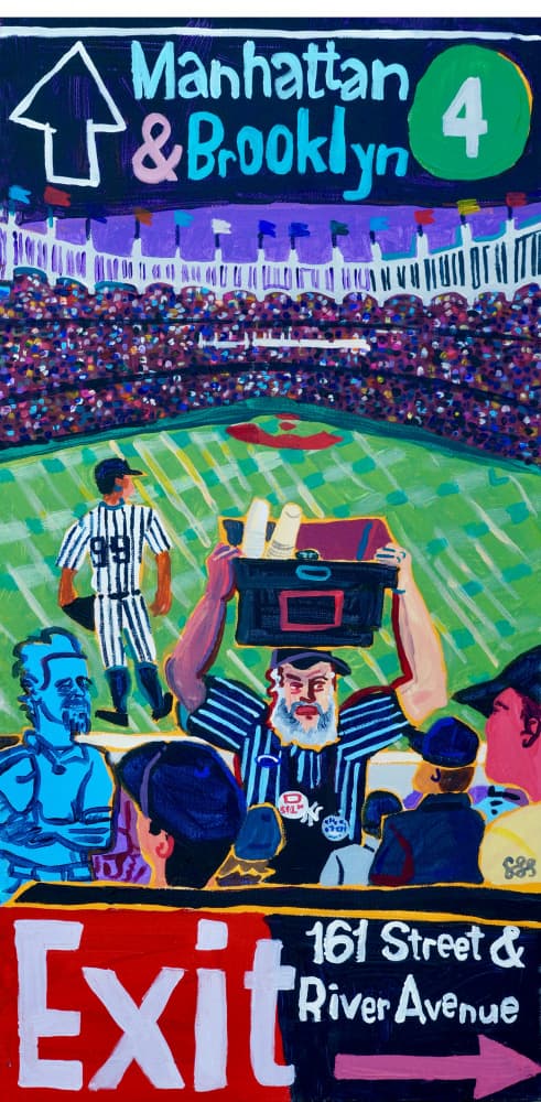 Baseball Stadium New York by Steve Spencer — canvas wall art