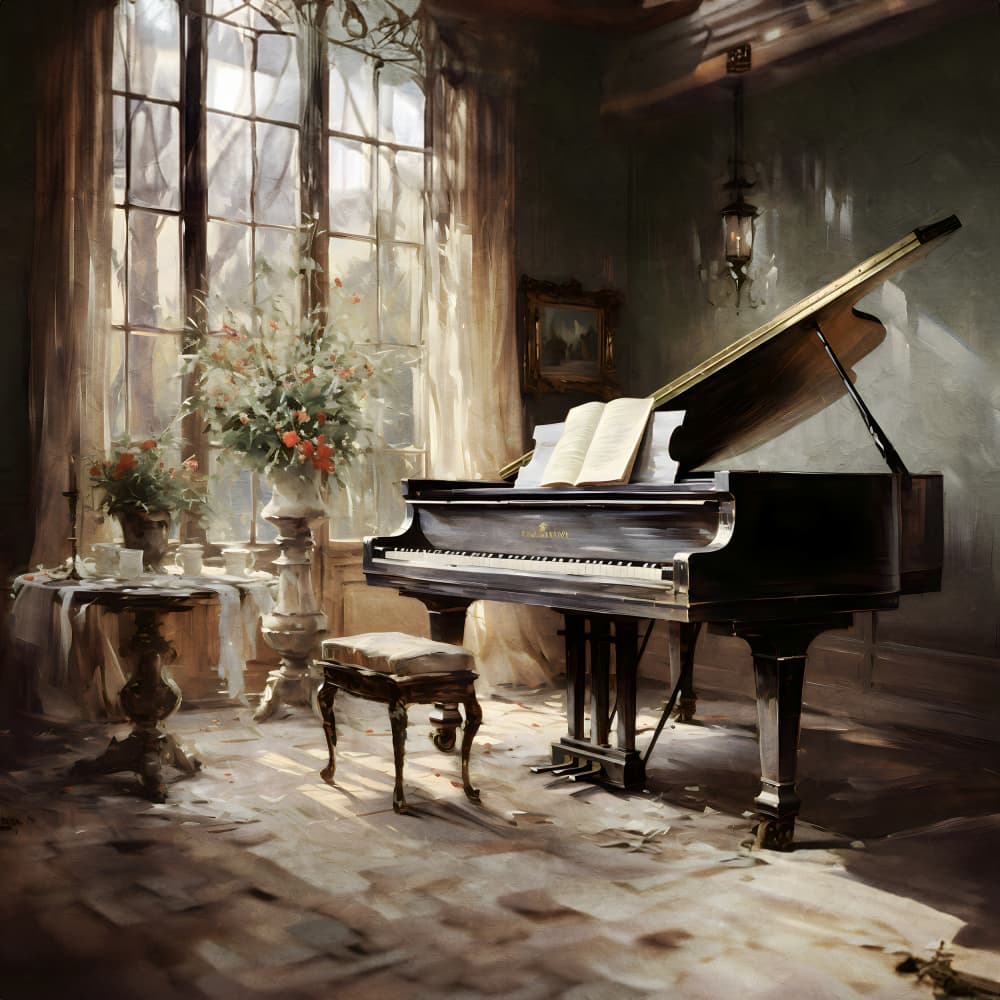 Sunlit Sonata Room by Emel Tunaboylu — canvas wall art