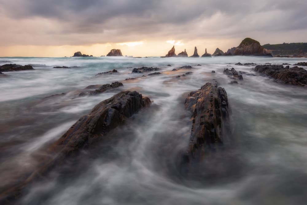 Ethereal Coastal Flow by Rodrigo Núñez Buj — canvas wall art