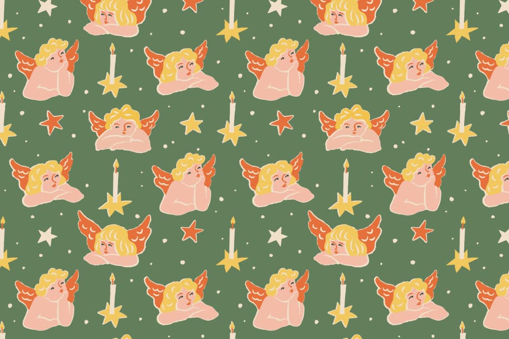 Christmaspatternno51 by Treechild — canvas wall art