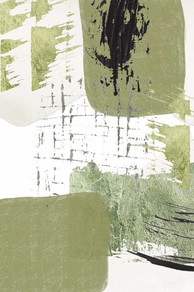 Olive Green Textures by Sally Ann Moss — canvas wall art