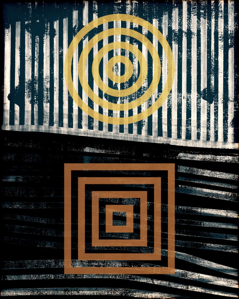 Abstract Geometric Shapes by Petr Strnad — canvas wall art