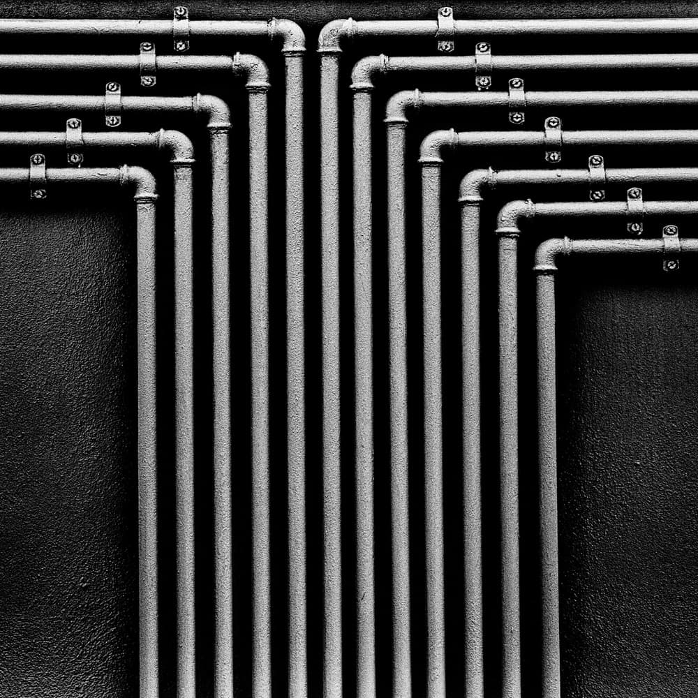 Industrial Pipe Pattern by Antonio Zaccagnino — canvas wall art