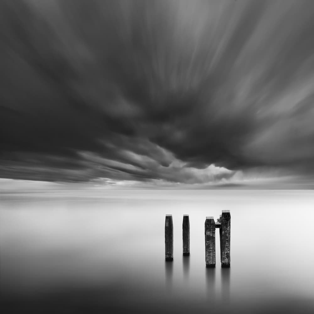 Dramatic Sky Serene Water by George Digalakis — canvas wall art