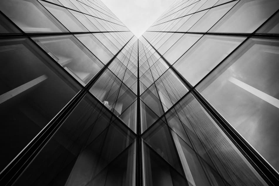 Abstract Geometric Skyscraper by Guillaume Vigoureux — canvas wall art