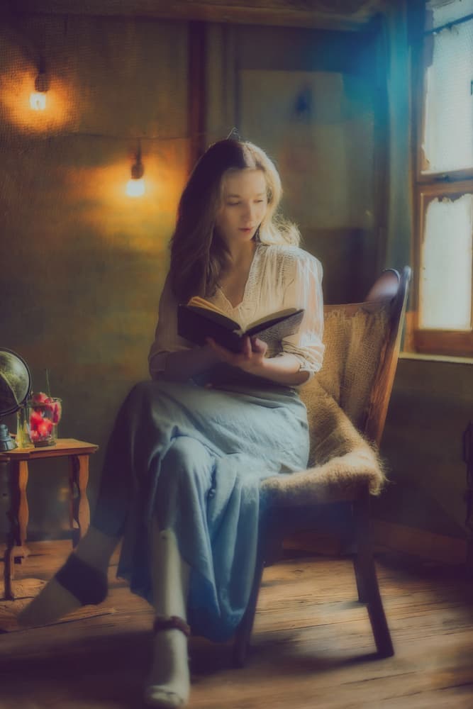 Peaceful Reading Moment by Yasutaka Sameshima — canvas wall art