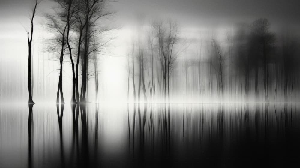 Misty Winter Reflections by Bilge Paksoylu — canvas wall art
