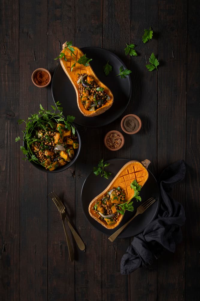 Stuffed Butternut Squash by Diana Popescu — canvas wall art